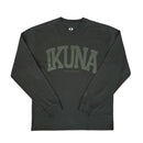 IKUNA Heavy Faded Black Long Sleeve Tee